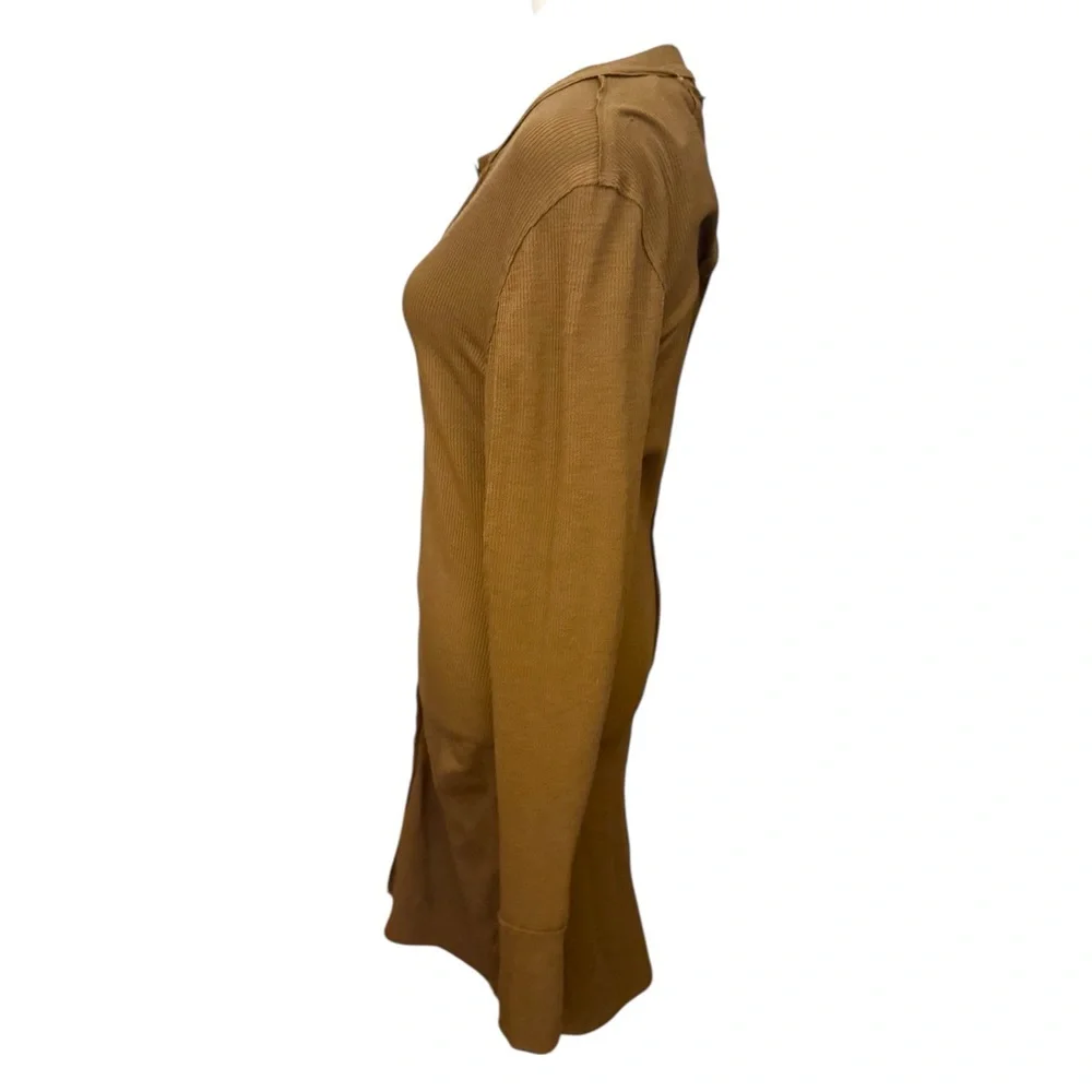 Free People We The Free Gia Cardigan/Dress in Warm Tobacco - Picture 5 of 11
